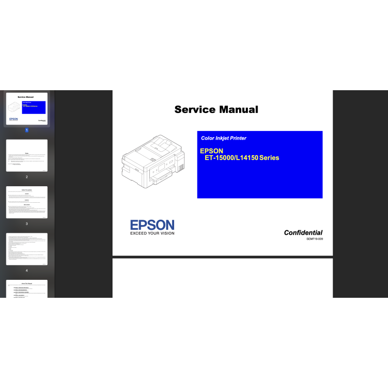 Epson L14150 Series, ET-15000 Series printers Service Manual