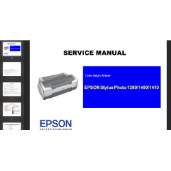Epson R1390, R1400, R1410 printers Service Manual and Parts List