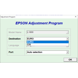 Epson L1800 (EURO, CIS) Ver.1.0.0 Service Adjustment Program
