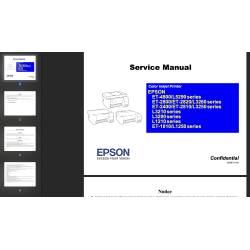 Epson ET-1810, ET-2400, ET-2800, ET-2810, ET-2820, ET-4800, L1210, L1250, L3200, L3210, L3250, L3260, L5290 Service Manual