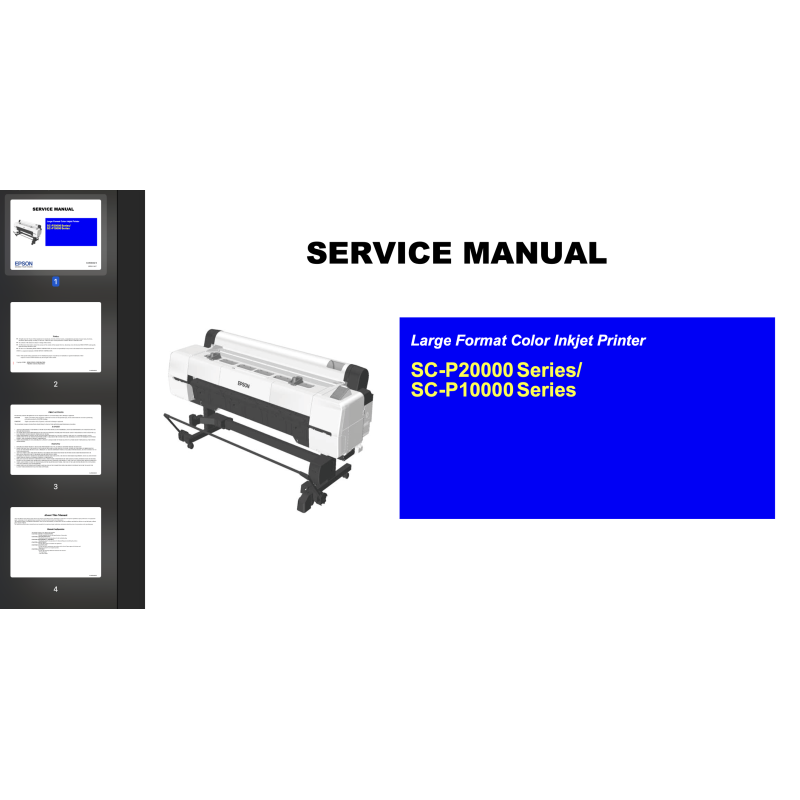 Epson Sure Color SC-P10000 Series, SC-P20000 Series Service Manual