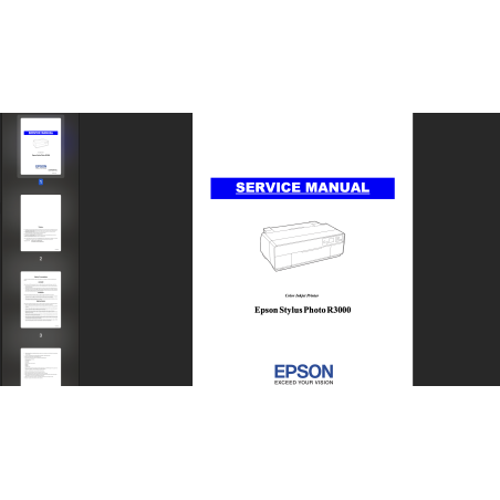 Epson Stylus Photo R3000, PX5V printers Service Manual and Connector Diagram