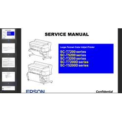 Epson SC-T7200  SC-T5200  SC-T3200  SC-T7200D  SC-T5200D series printers Service Manual