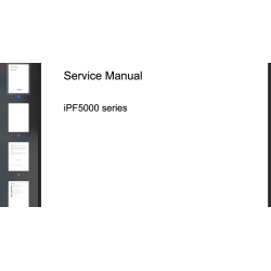 Canon iPF5000 Series Service Manual and Parts Catalog for iPF500, iPF510, iPF5000, iPF5100